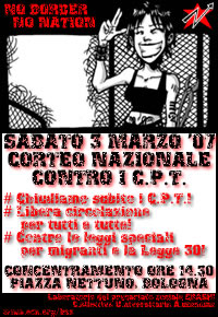 3 marzo: NO CPT @ Bologna - CRASH! C.U.A.