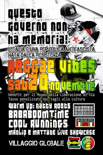 serata reggae pro museo liberazione