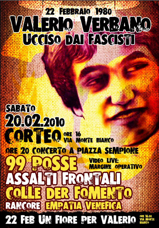 commemorazione valerio verbano valerio verbano commemorazione